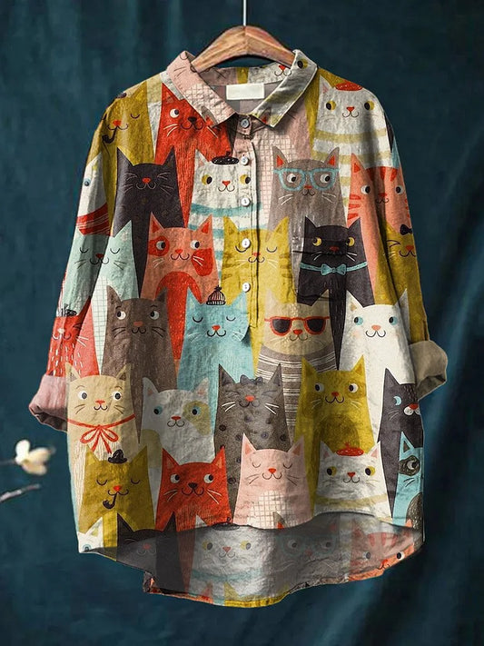 シロ｜猫アートTシャツ