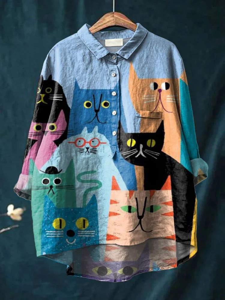 バンジョー｜猫アートTシャツ